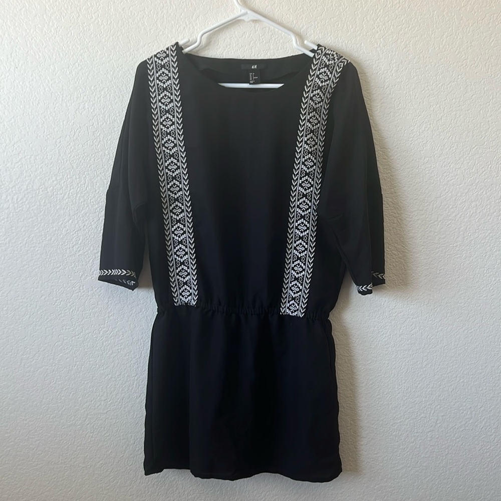Black Pattern Dress | H&M